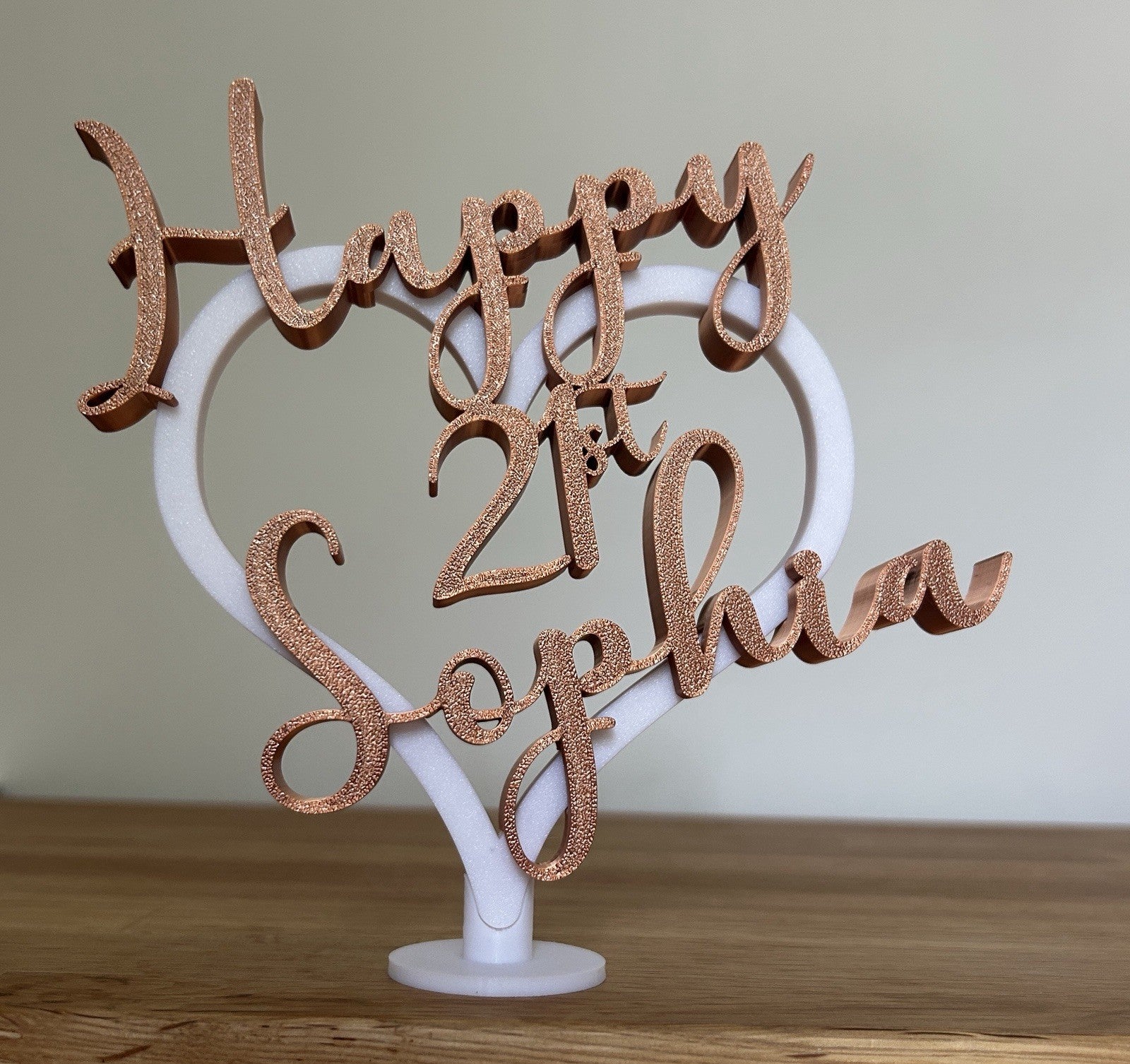 Made to Order Personalised Girls 18th 21st Age Birthday Gift Keepsake Daughter - Poppy Kate Designs