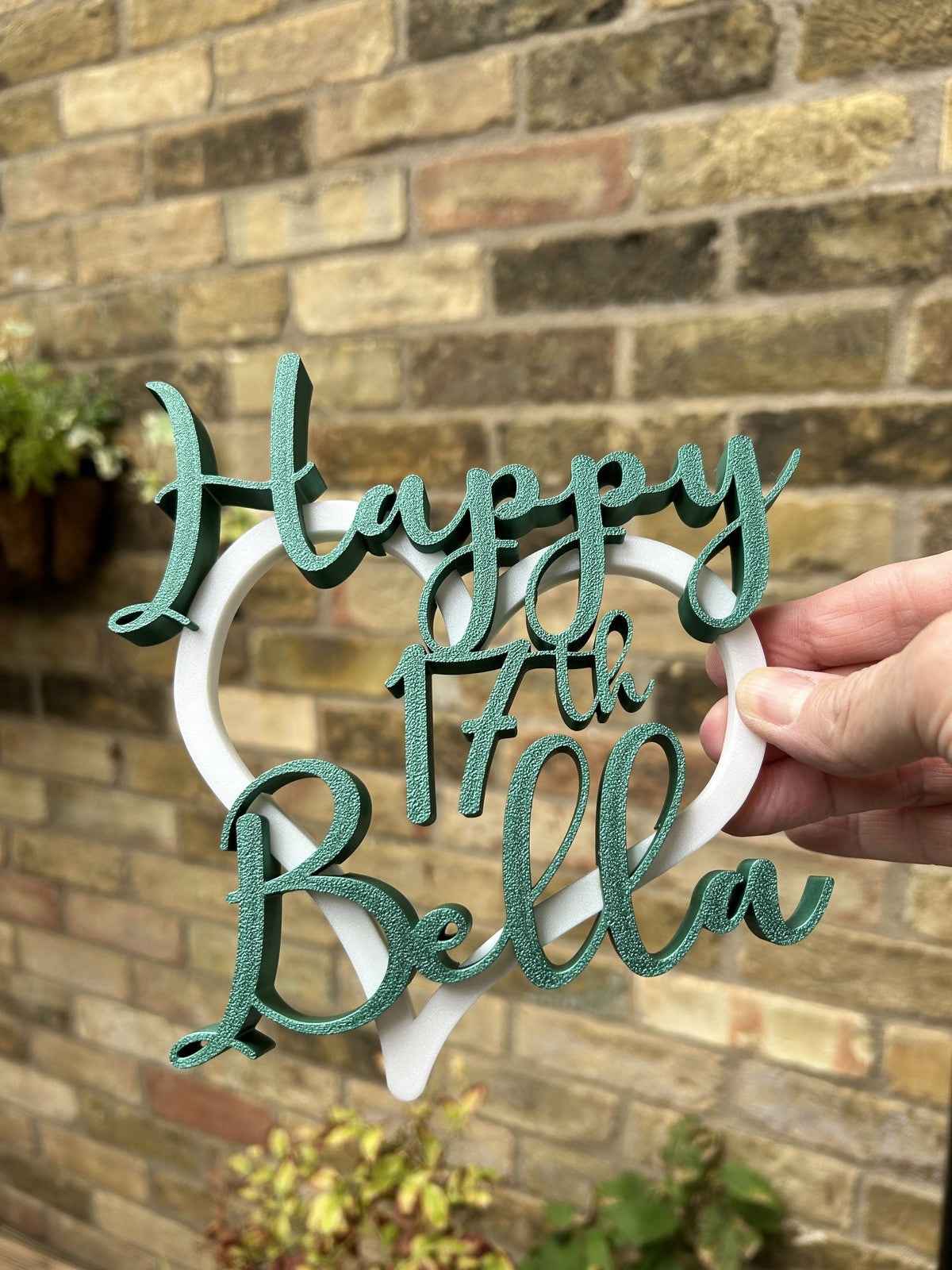 Personalised 17th Birthday Girls Daughter Sister  Niece Gift Keepsake