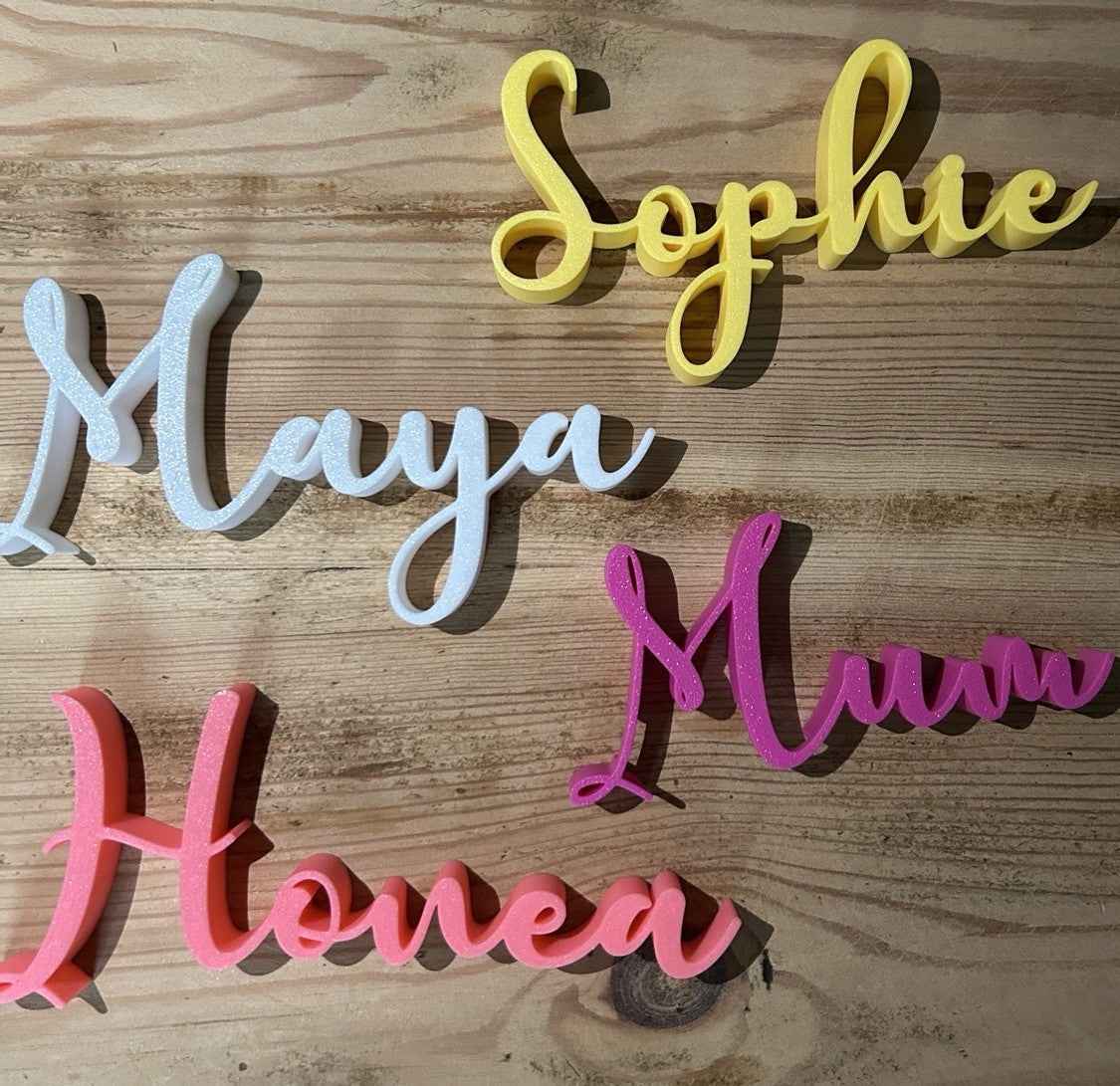 Personalised Names Any Words Letters Small Custom Made Names Place Name Words