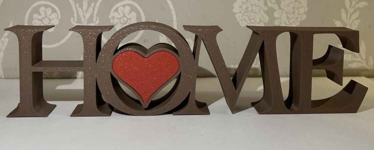 Home Word Sign New Home Gift Letters Home Freestanding Ornament Decoration