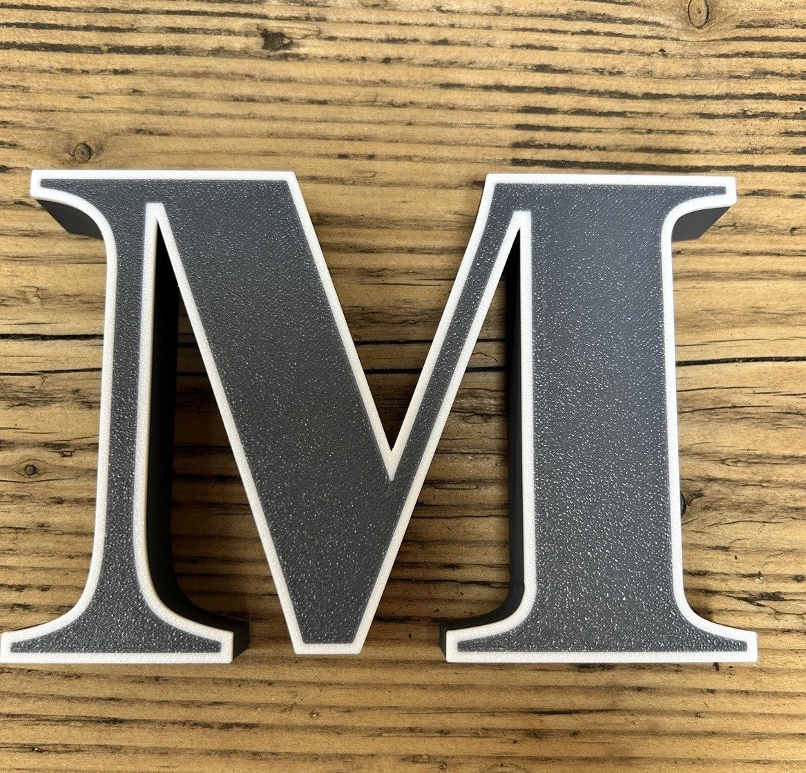 Initials with & Ampersand Freestanding Sign Gift Ornament Letters Decoration - Poppy Kate Designs