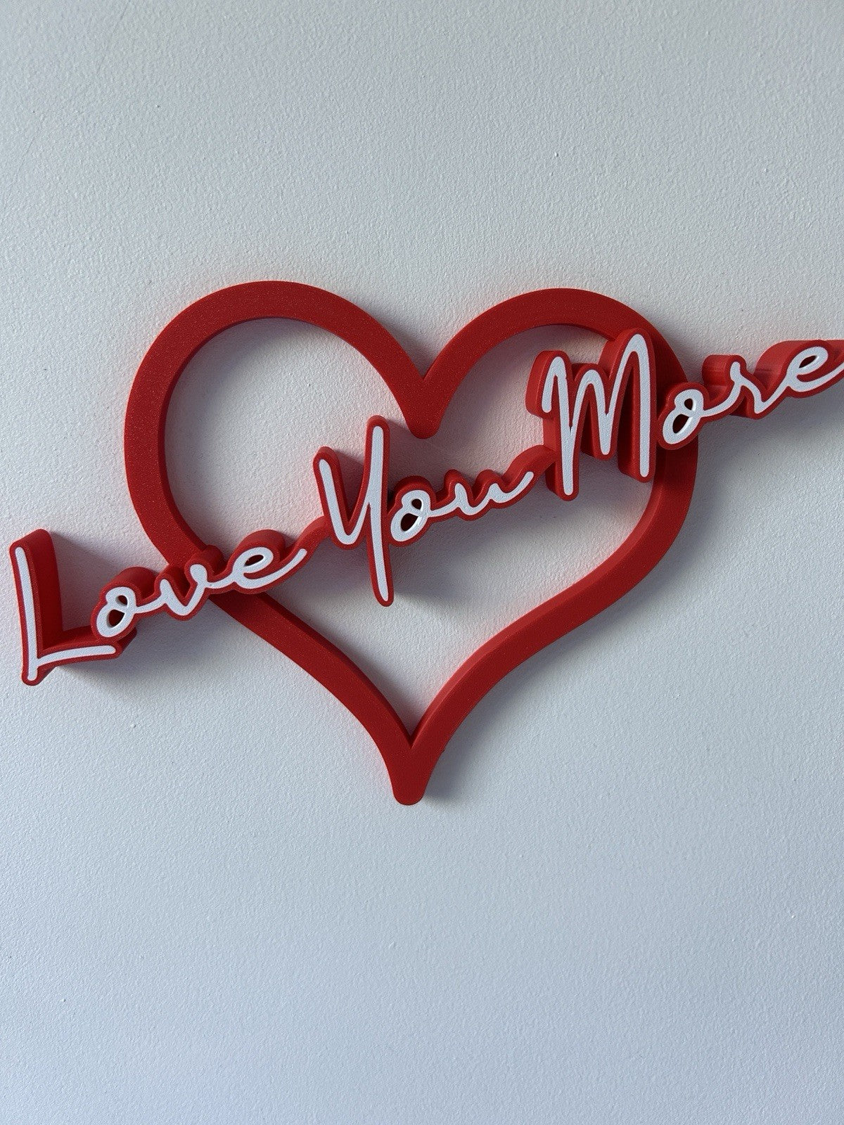 Love You More Sign Gift for Girlfriend Boyfriend Wife Partner Fiancee Husband - Poppy Kate Designs