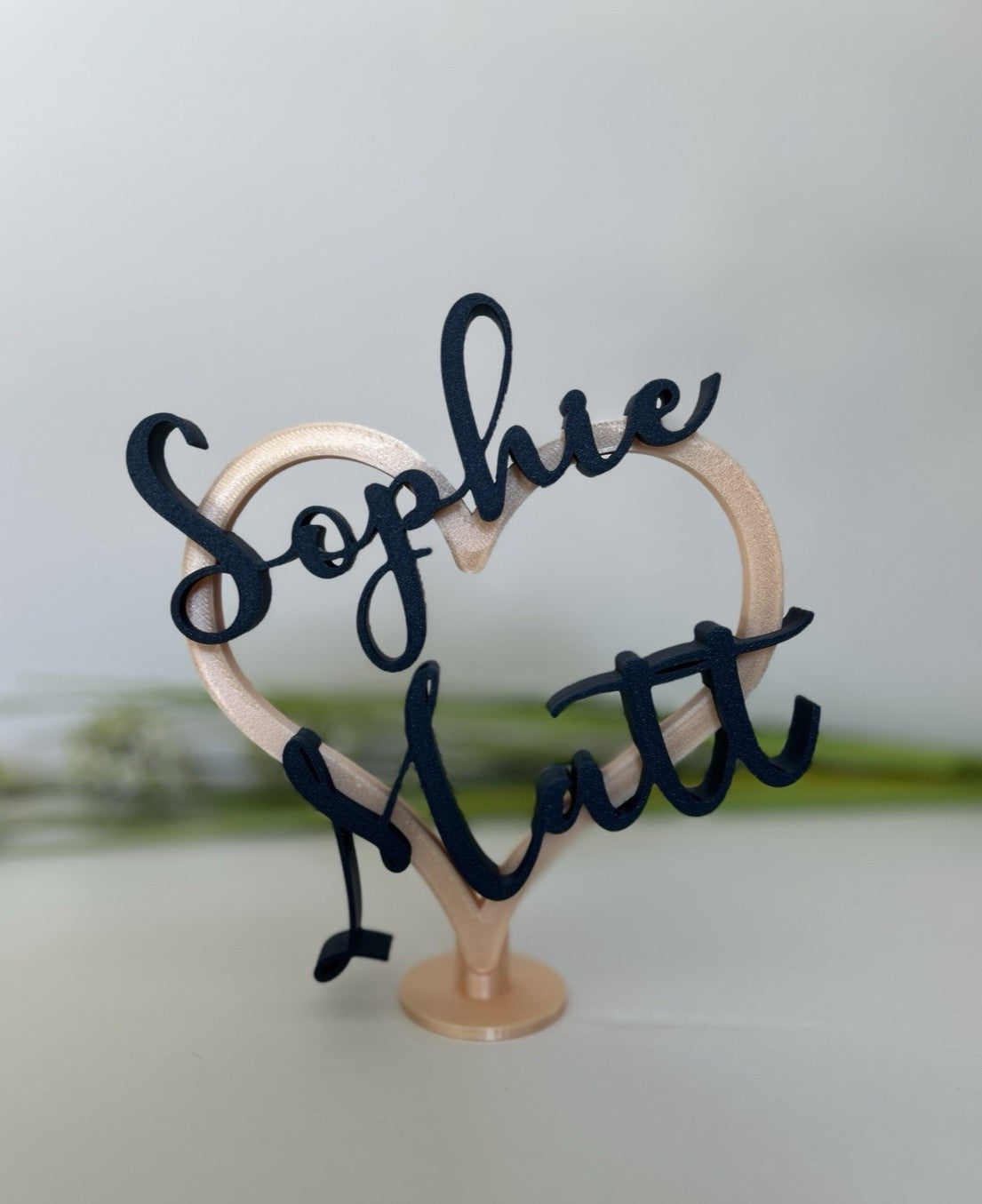 Personalised Gift for Girlfriend Her Boyfriend Keepsake Heart Wife Him Custom - Poppy Kate Designs