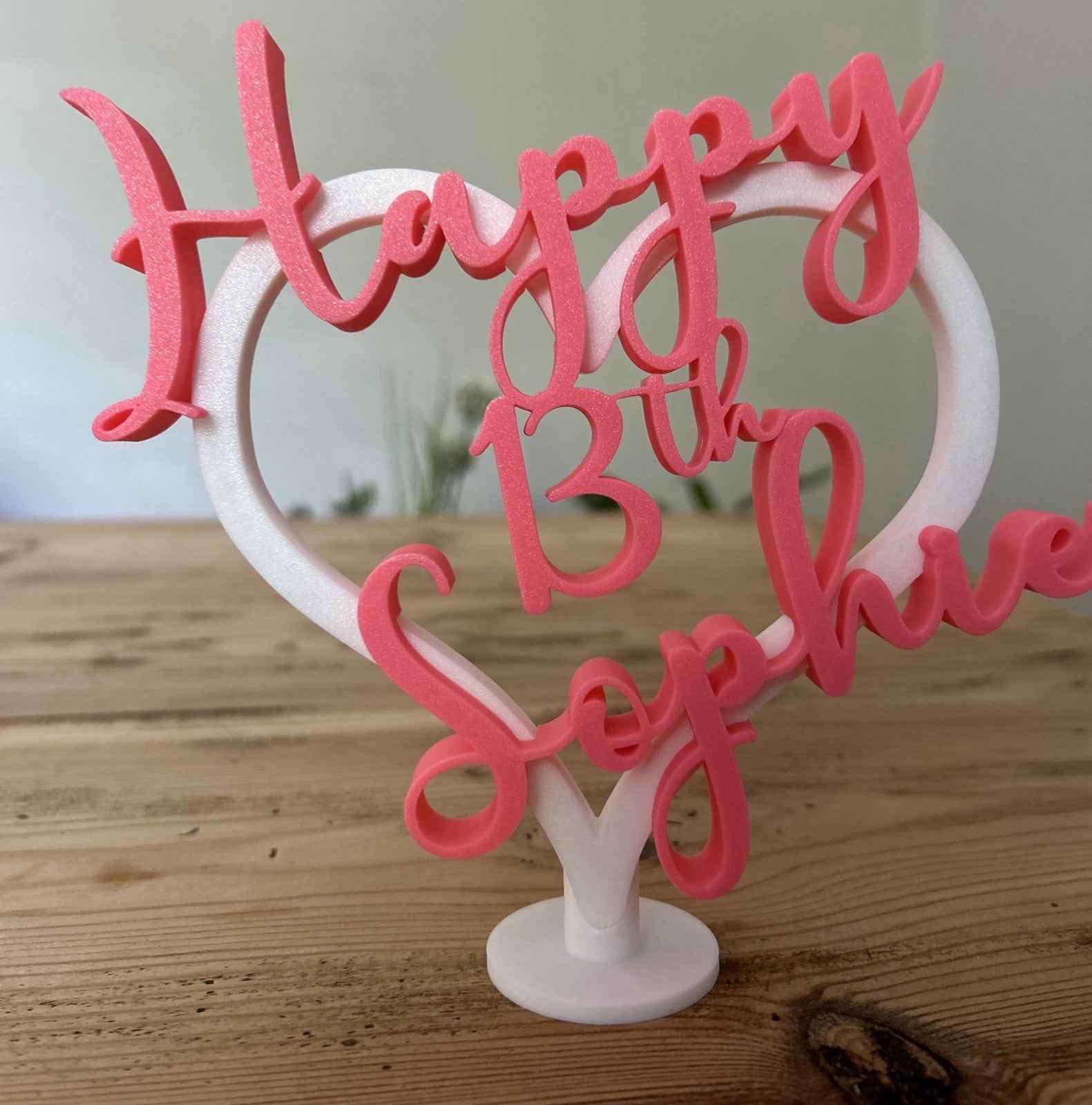 Personalised 13th 15th Age Birthday Gift Girls Her Present Daughter Decoration