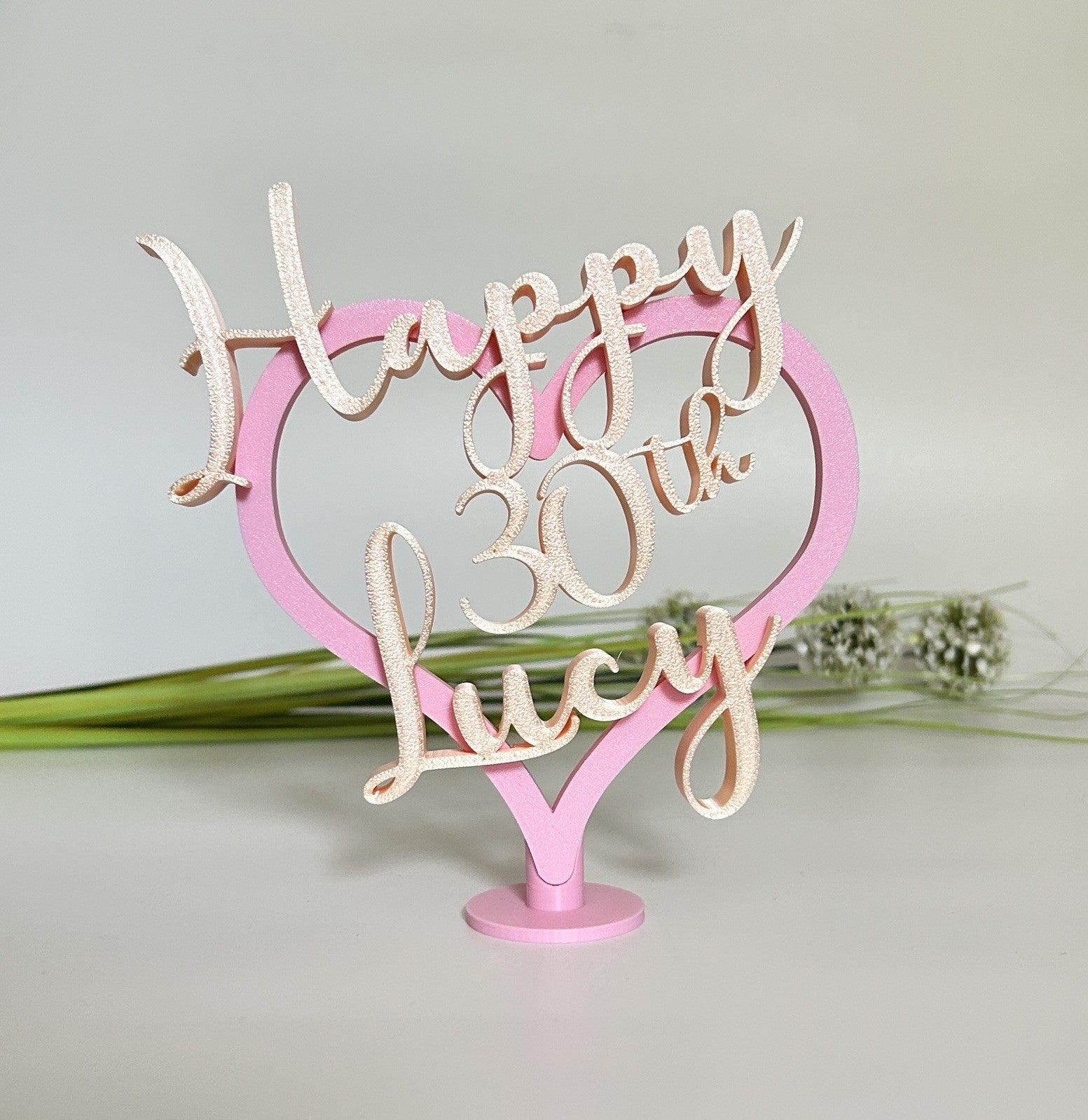 Personalised 30th Birthday Gift for Her Daughter Friend Partner Gift Keepsake - Poppy Kate Designs