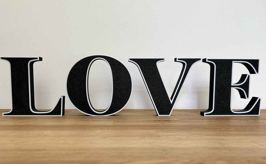 Large Love Capital Letters Word Display Ornament Home Shelf Decoration