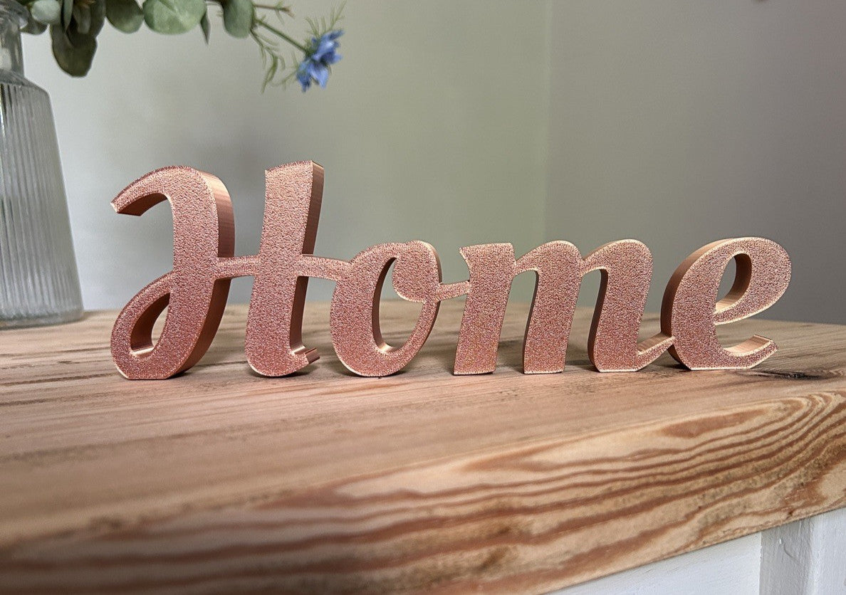 Home Word Freestanding Sign Ornament Letters Home Decoration New home gift - Poppy Kate Designs
