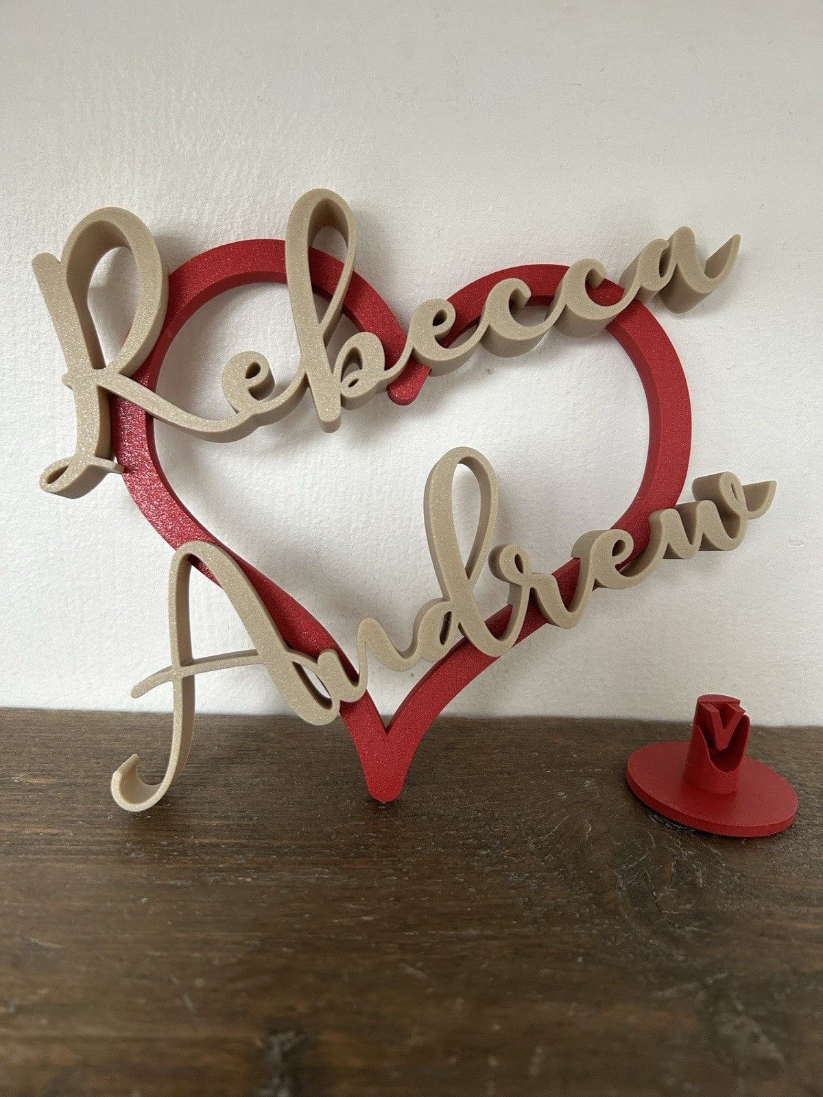 Personalised Gift for Boyfriend Him Girlfriend Partner Heart Husband Her Fiance - Poppy Kate Designs