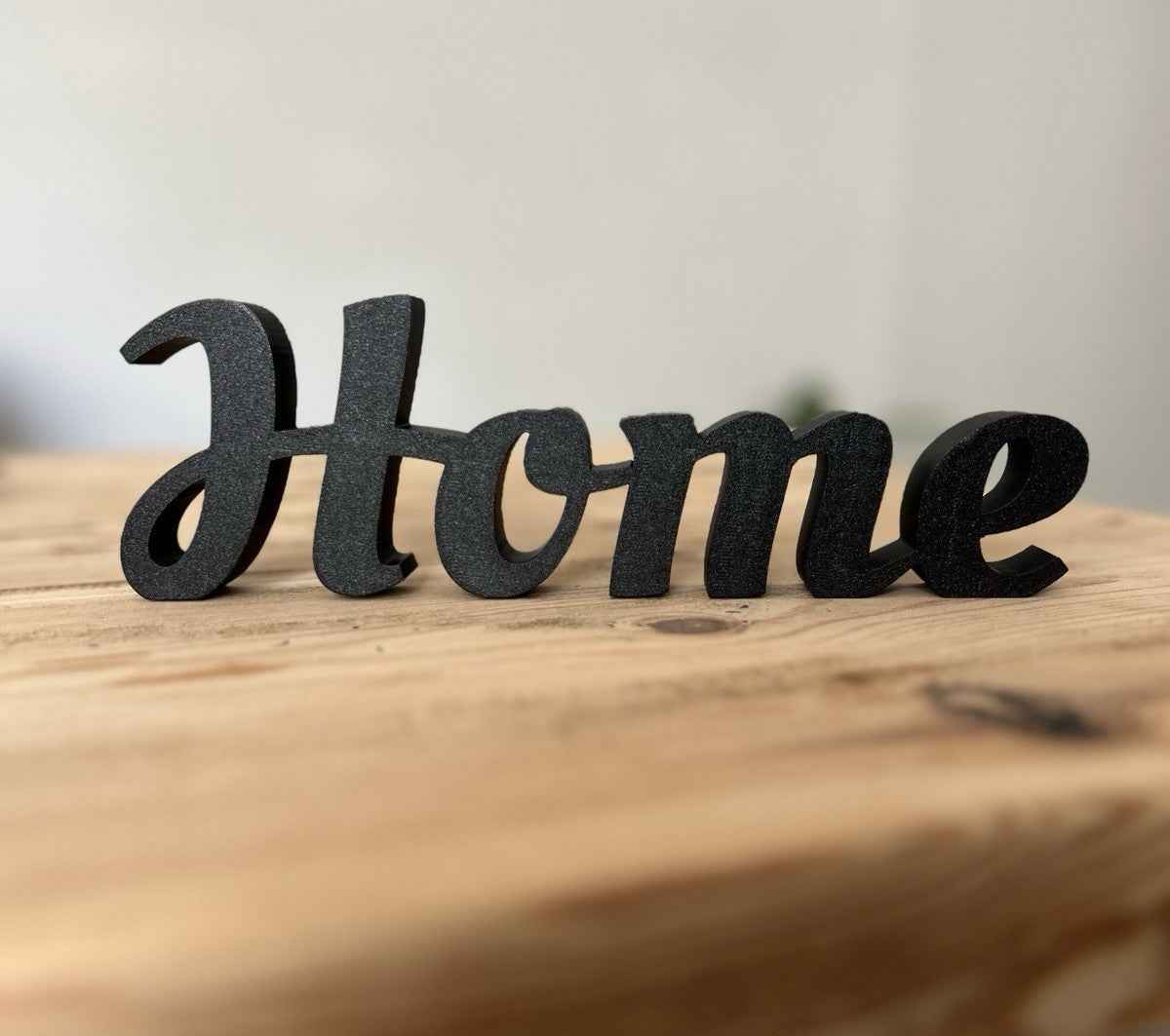 Home Word Freestanding Sign Ornament Black White Letters Home Decoration