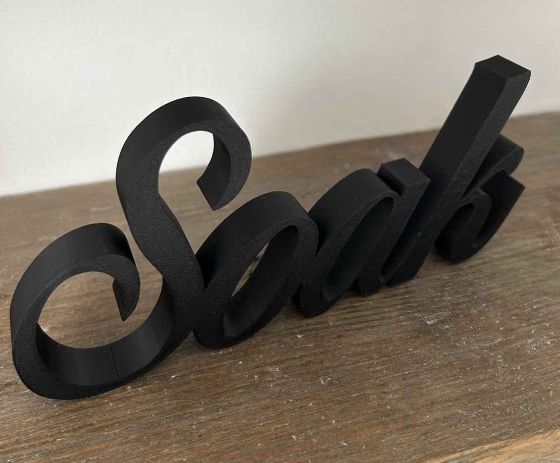 Soak Sign Word Bathroom Hot Tub Pool Bath Letters Ornament FreeStanding