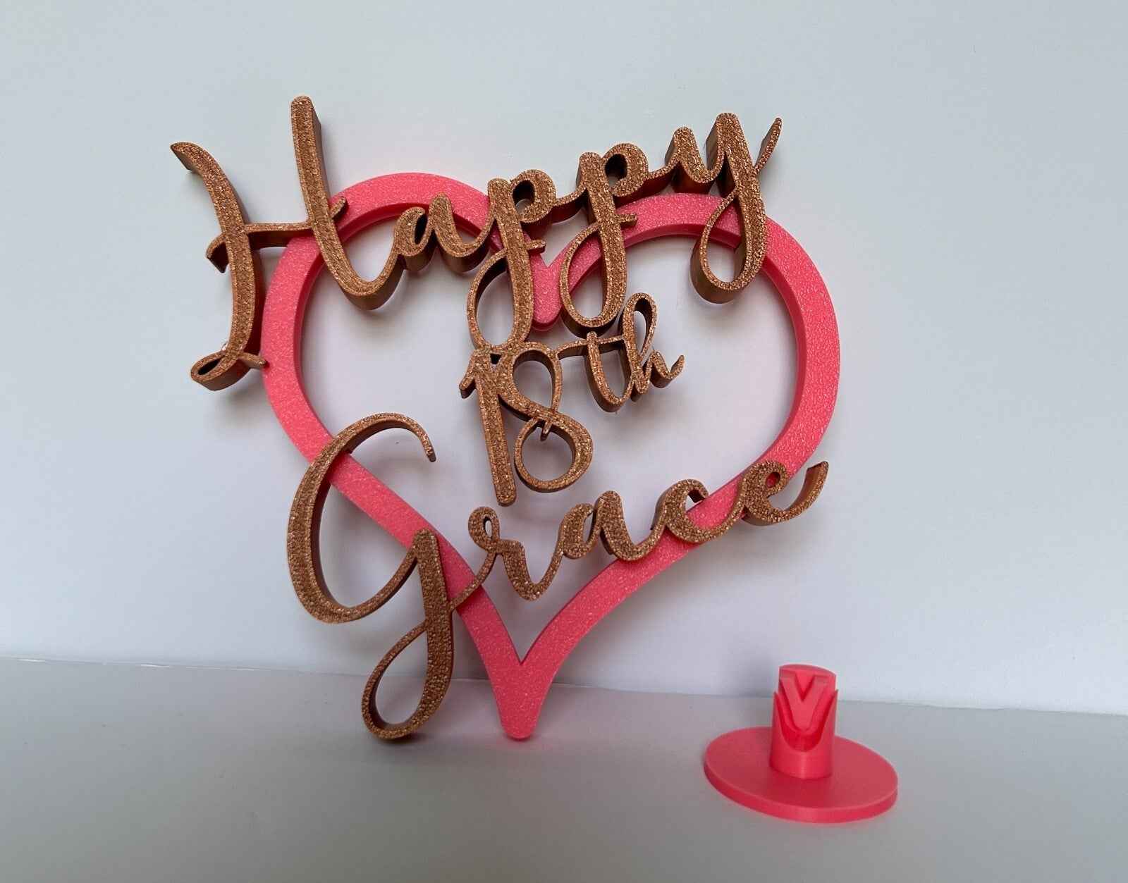 Personalised 16th 15th 14th 13th Birthday Gift Decoration Table Girls Keepsake