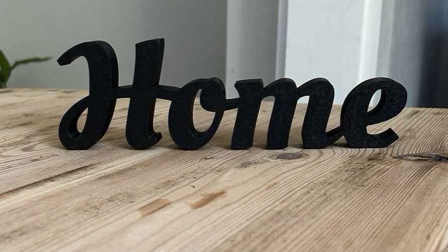 White Home Word Freestanding Sign Words Ornament New Home Gift Decoration