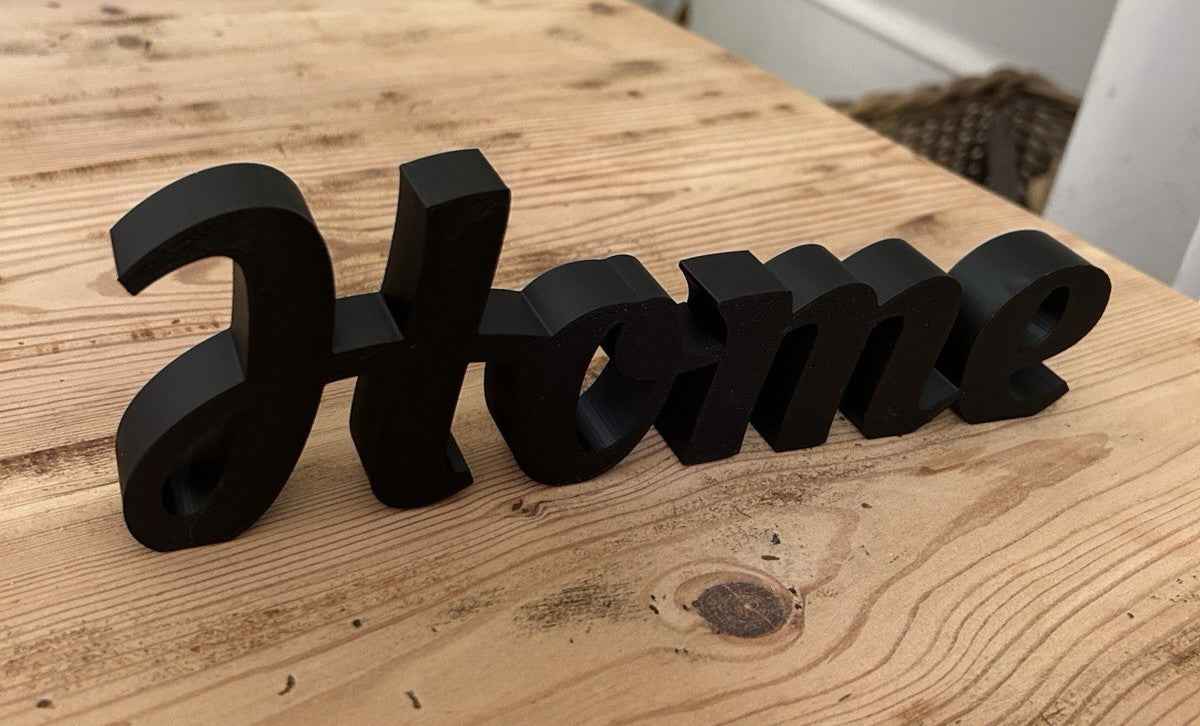 Home Word Freestanding Sign Ornament Black White Letters Home Decoration