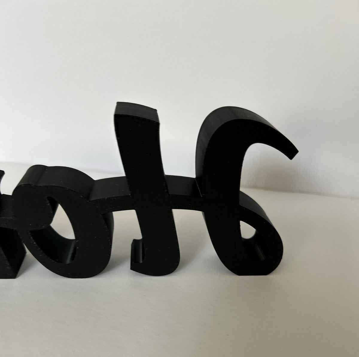 Home Word Freestanding Sign Ornament Black White Letters Home Decoration