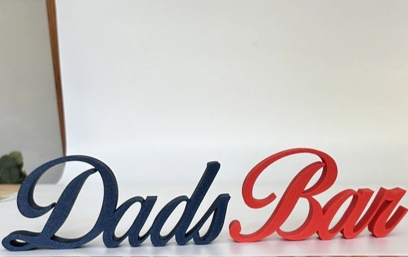 Custom Made Any Word Namaste Made to Order Dads Bar Freestanding and Wall Sign - Poppy Kate Designs
