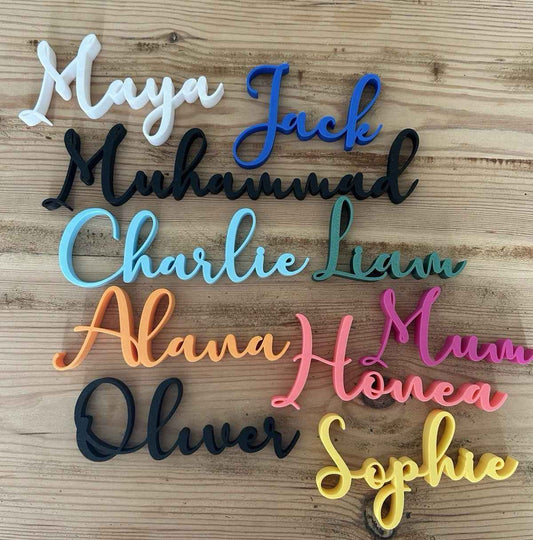 Personalised Names Any Words Letters Small Custom Made Names Place Name Words