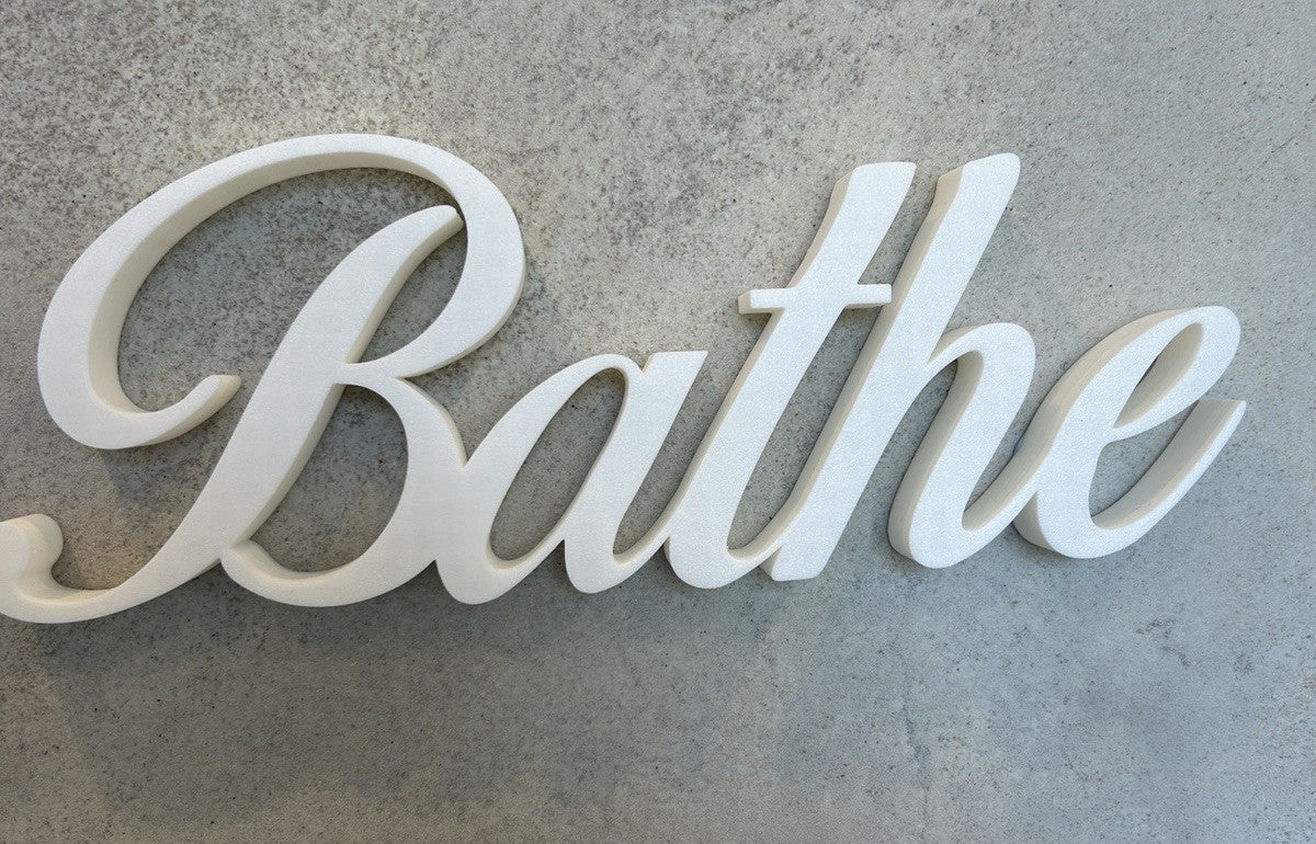 Bathe Sign freestanding Bathroom Ornament Hot Tub Spa  New Home Decoration - Poppy Kate Designs
