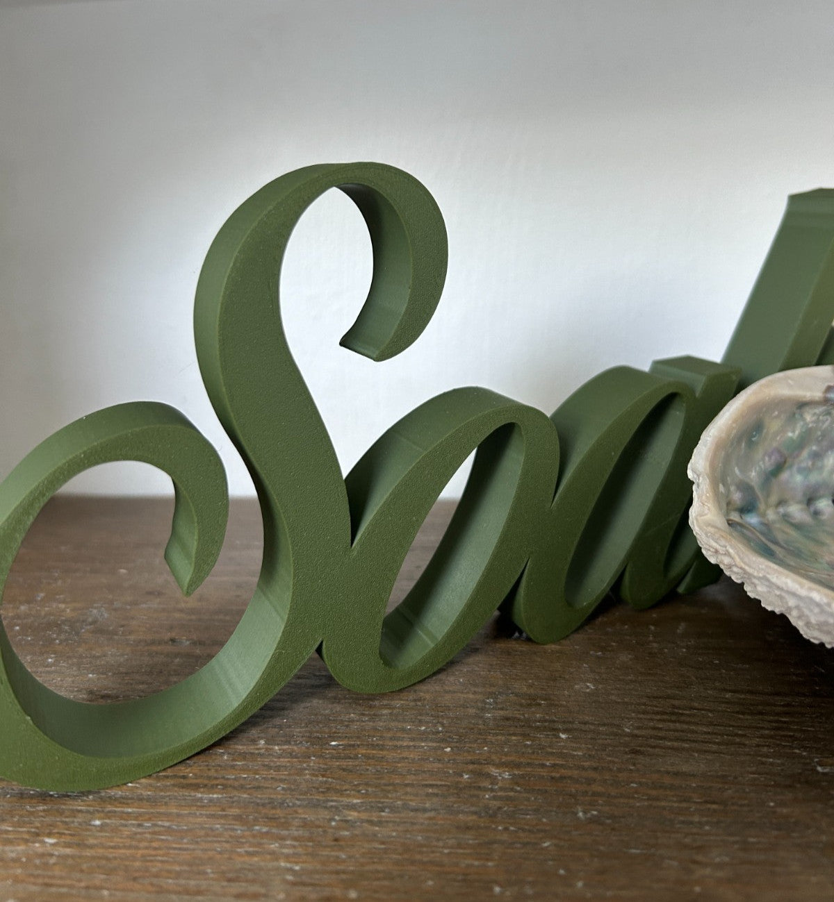 Soak Sign Word Bathroom Letters Ornament FreeStanding Custom made - Poppy Kate Designs
