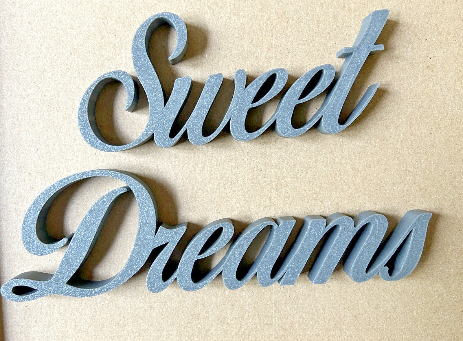 Sweet Dreams Grey Sign Freestanding or Wall Bedroom Ornament Decoration - Poppy Kate Designs