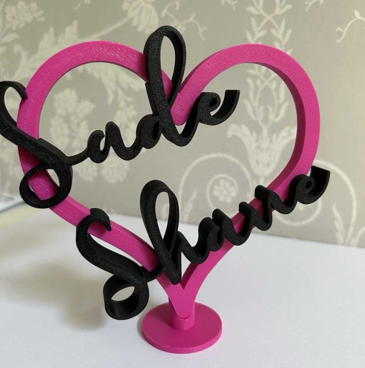 Personalised Gift for Boyfriend Him Girlfriend Partner Heart Husband Her Fiance - Poppy Kate Designs