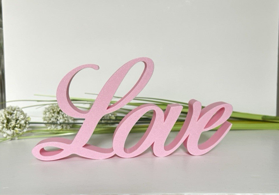 Love Large Word Freestanding Letters Sign Word Letters ornament Home Decor - Poppy Kate Designs