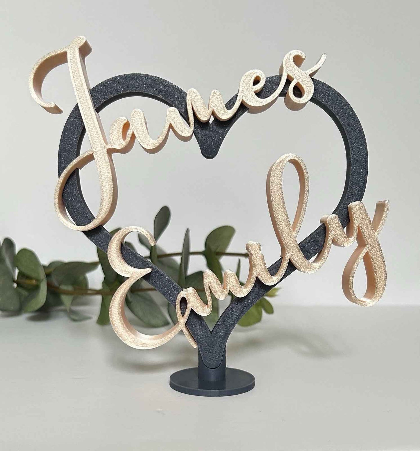 Couples Personalised Heart  Gift for Girlfriend Boyfriend Partner Him Her Wife