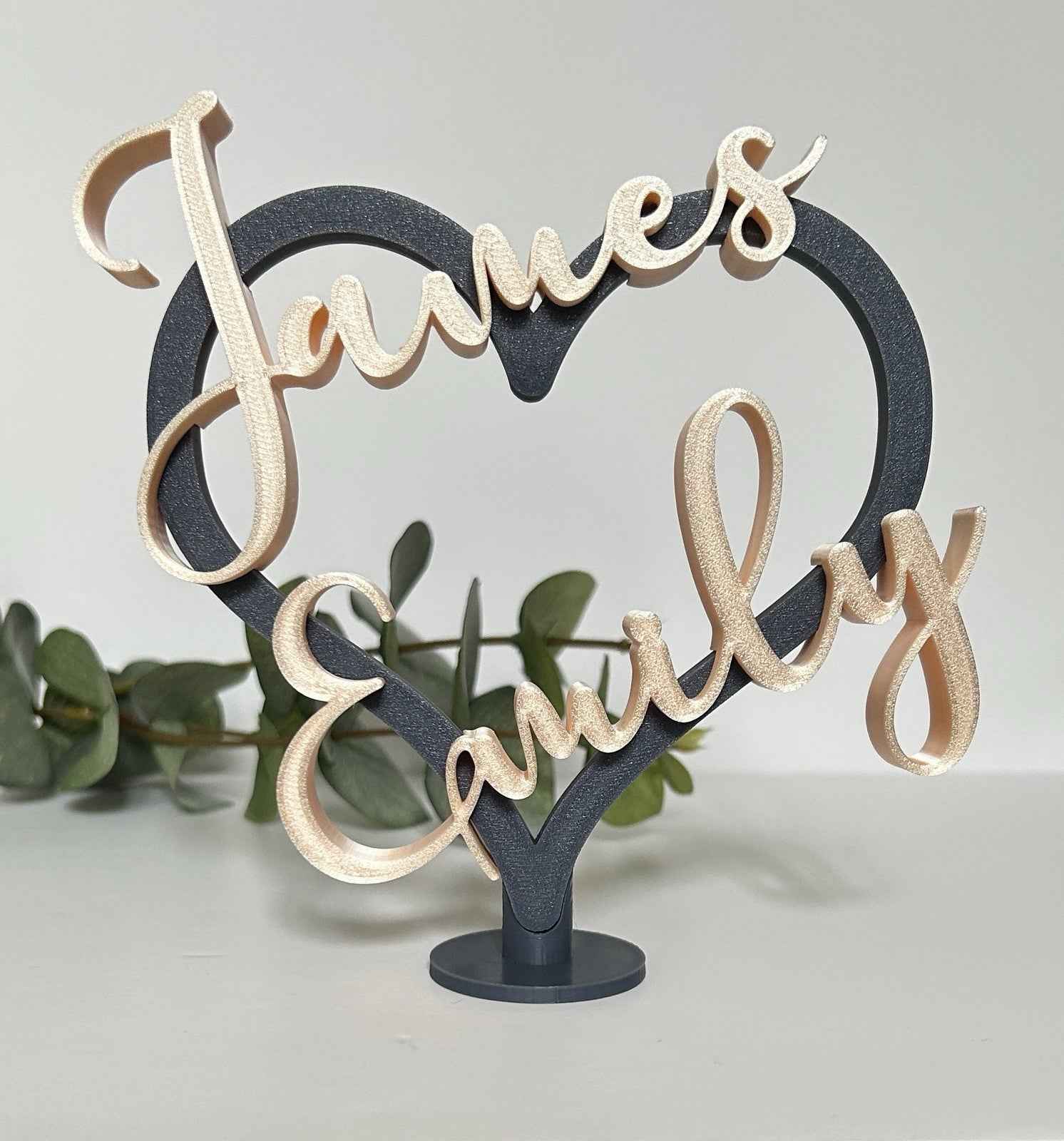 Couples Personalised Heart  Gift for Girlfriend Boyfriend Partner Him Her Wife