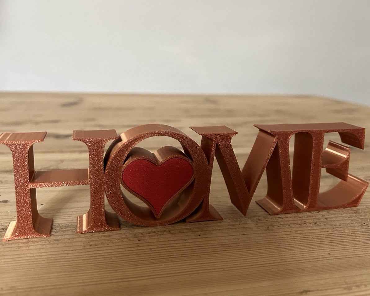 Small Home Word Sign New Home Gift Letters Home Freestanding Ornament Decoration