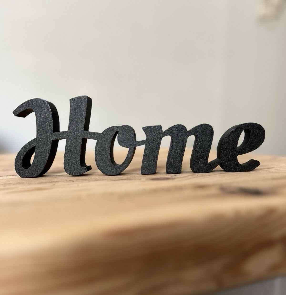Home Word Freestanding Sign Ornament Black White Letters Home Decoration