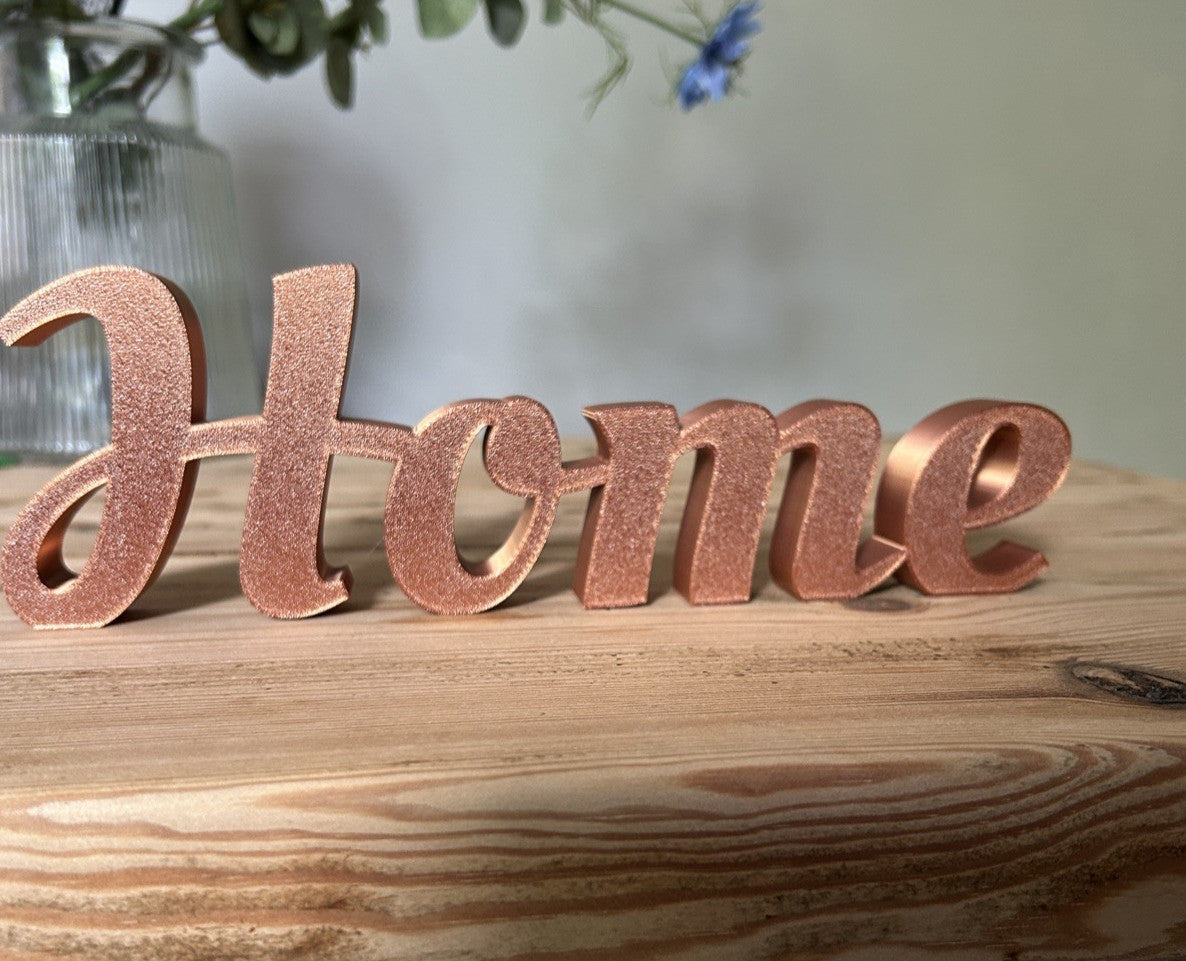 Home Word Freestanding Sign Ornament Letters Home Decoration New home gift - Poppy Kate Designs