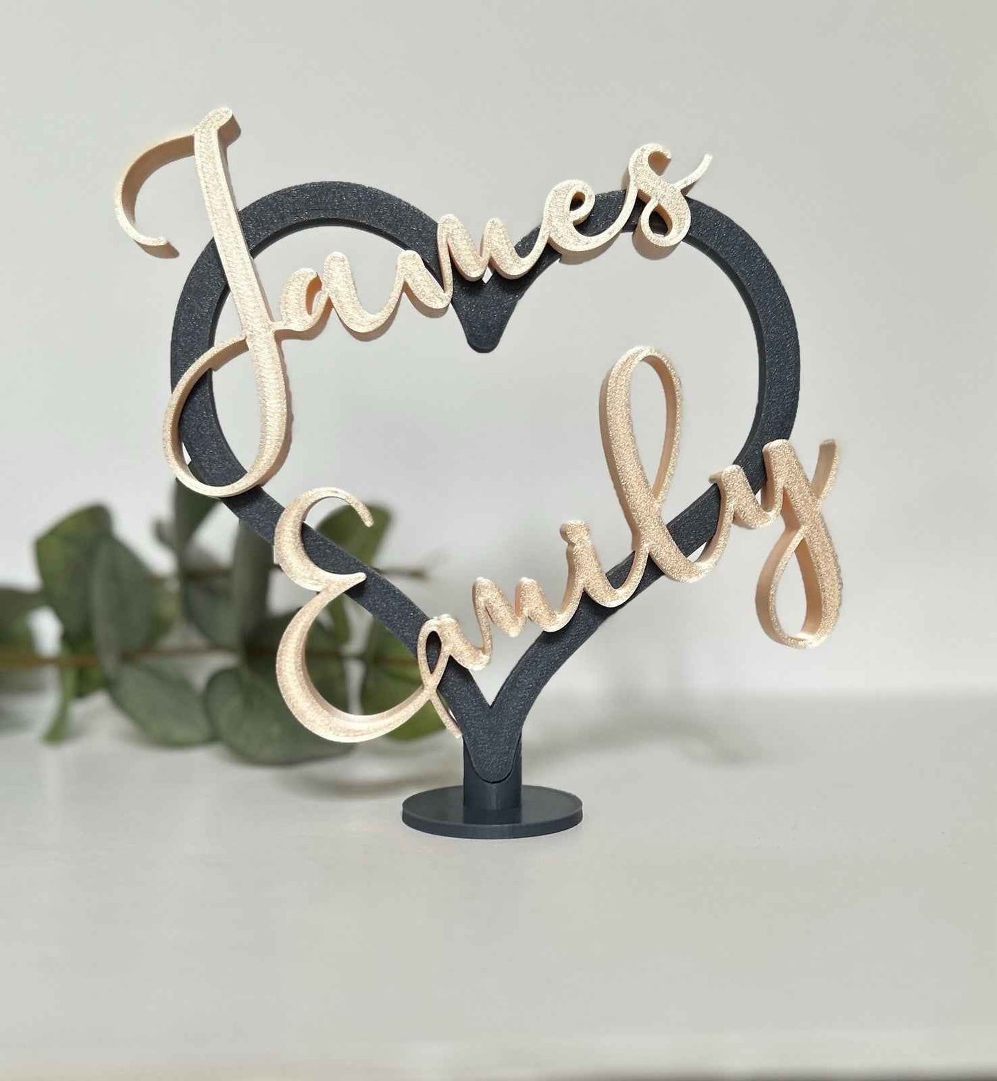 Couples Personalised Heart  Gift for Girlfriend Boyfriend Partner Him Her Wife