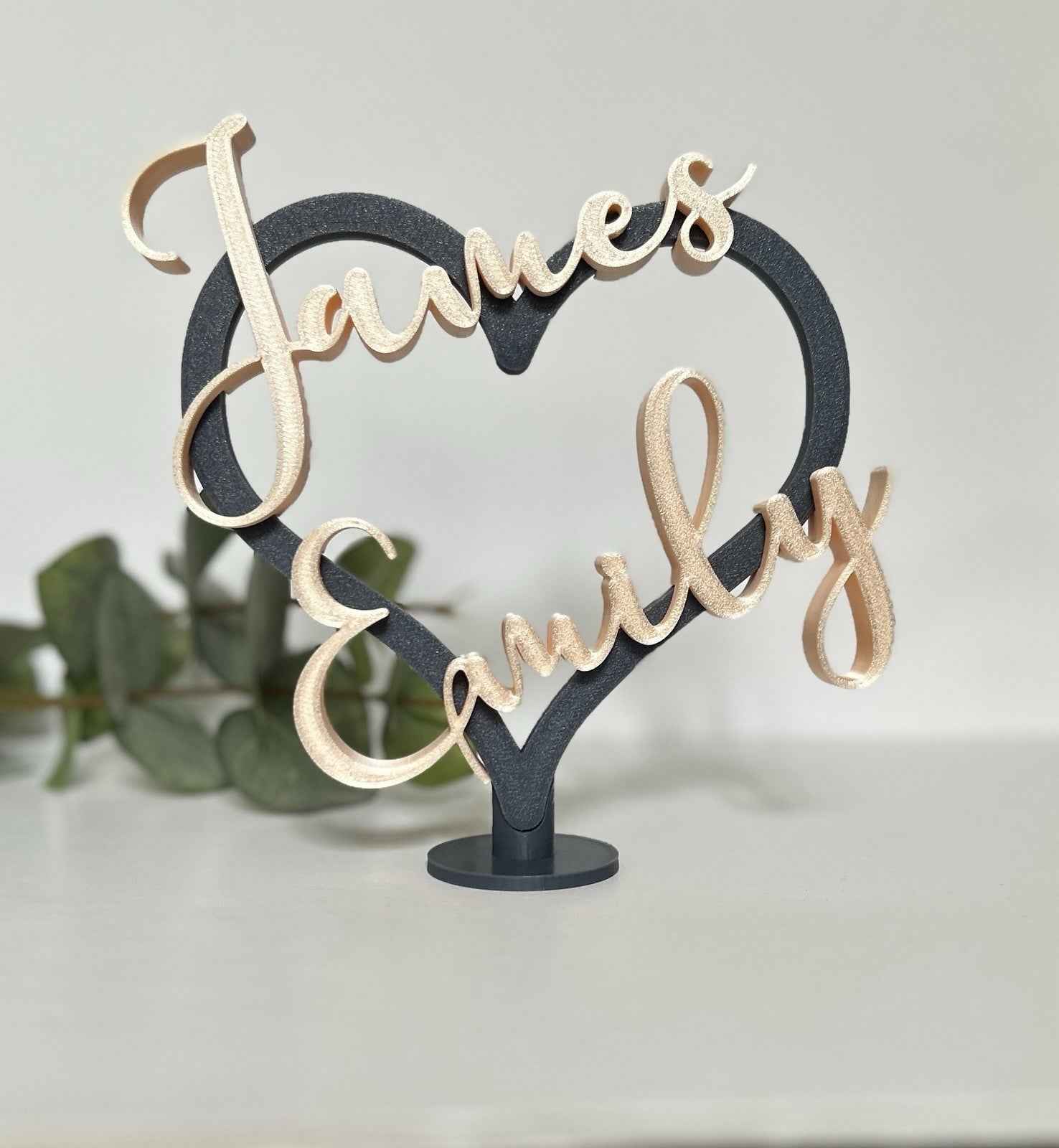 Couples Personalised Heart  Gift for Girlfriend Boyfriend Partner Him Her Wife