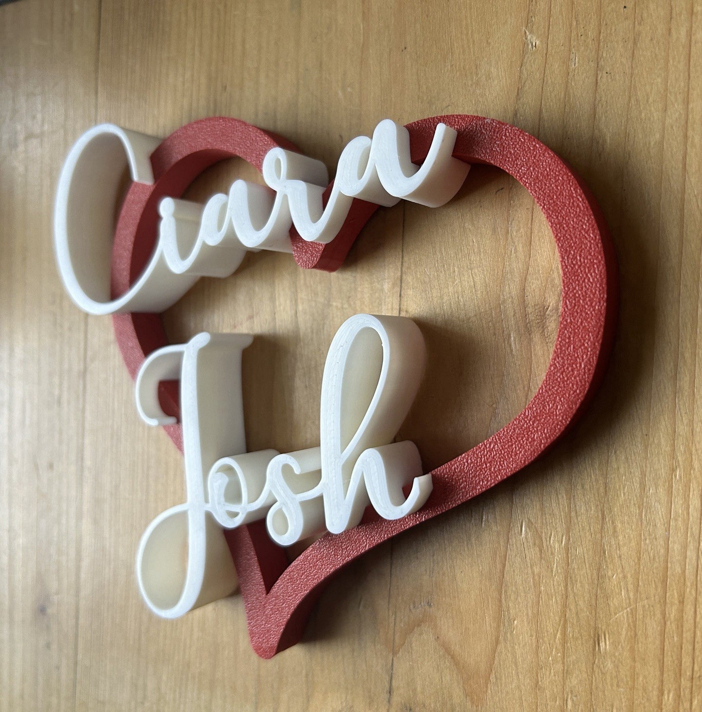 Personalised Gift for Boyfriend Him Girlfriend Partner Heart Husband Her Fiance - Poppy Kate Designs