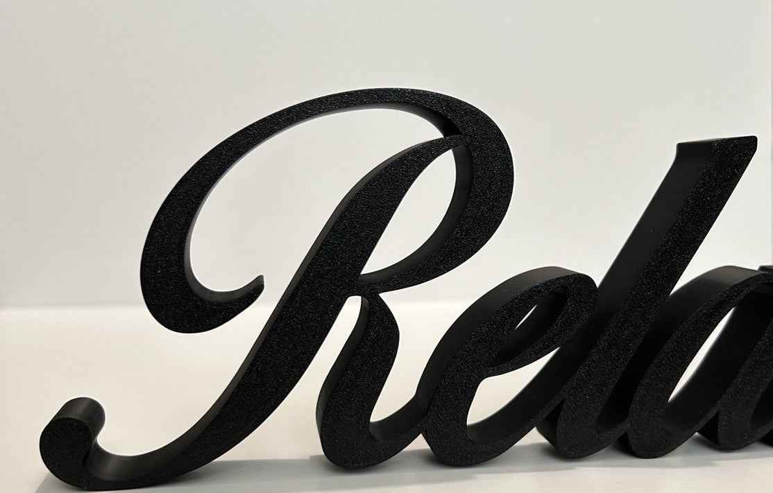 Relax Sign Beige Stone Taupe Word Letters Gift New Room Decoration Freestanding