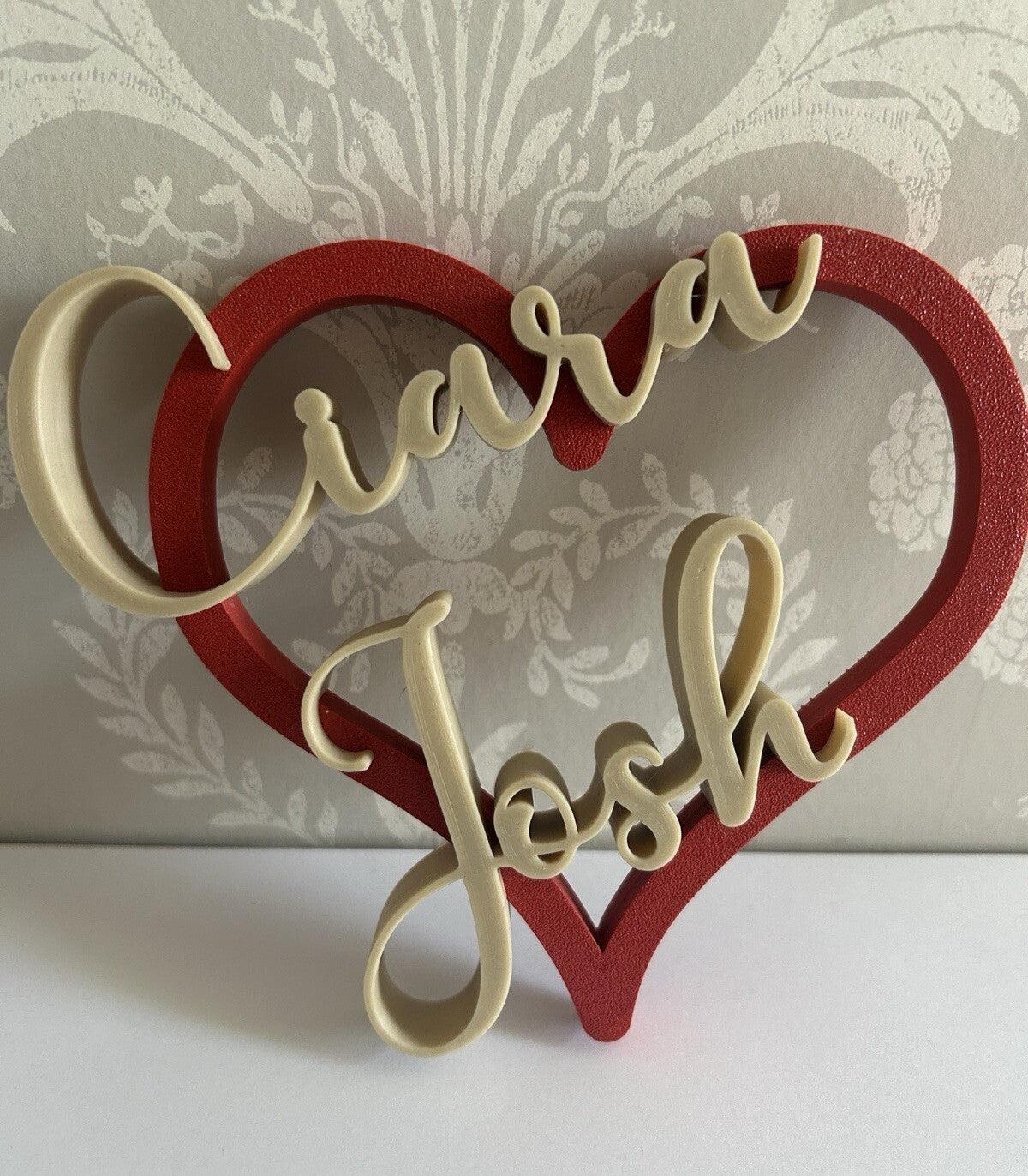 Personalised Gift for Girlfriend Her Boyfriend Keepsake Heart Wife Him Custom - Poppy Kate Designs