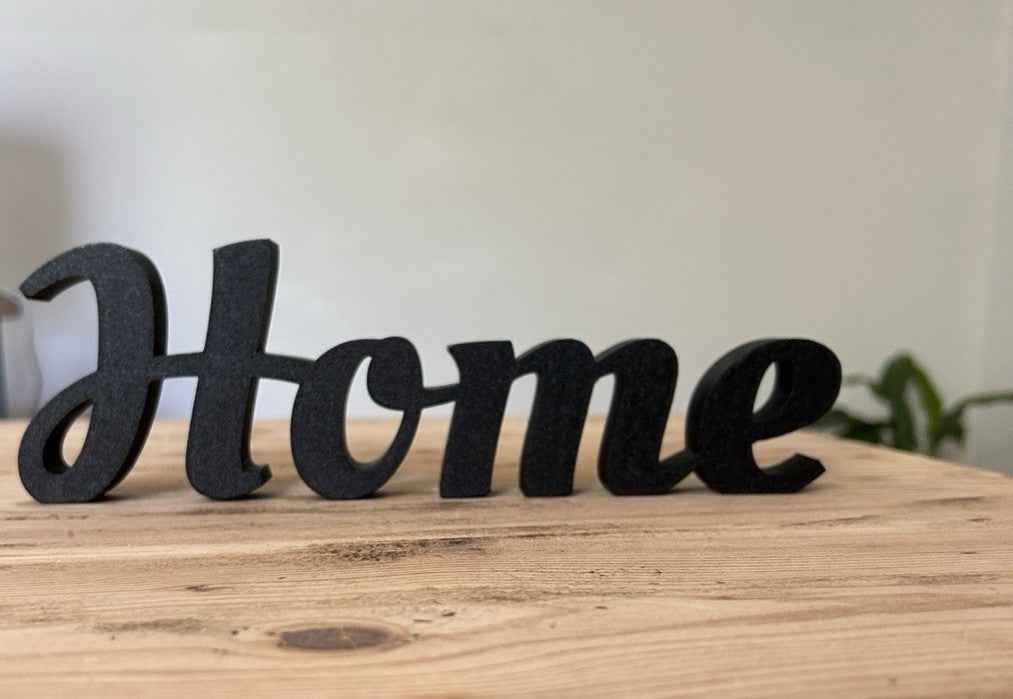 Home Word Freestanding Sign Ornament Black White Letters Home Decoration