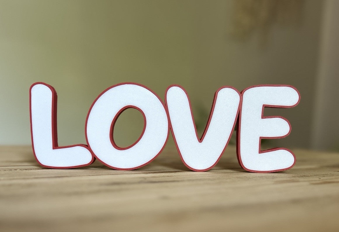 Love Sign Gift Home Freestanding Decoration Personalised Custom Made Wall Letter - Poppy Kate Designs