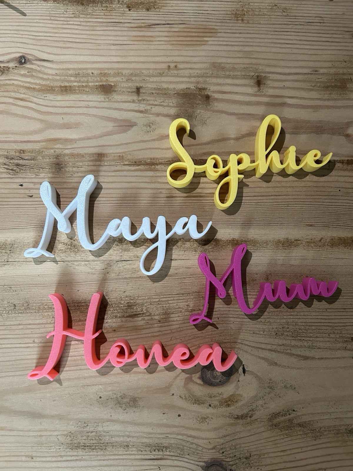 Personalised Names Any Words Letters Small Custom Made Names Place Name Words